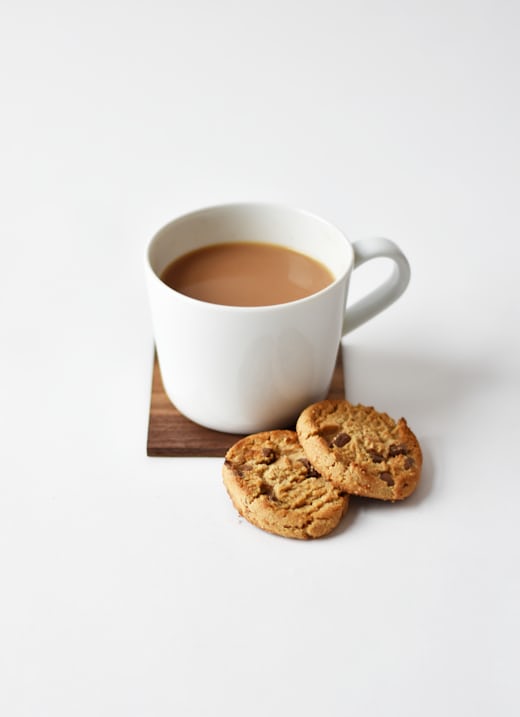 Woman relaxing with a cup of tea